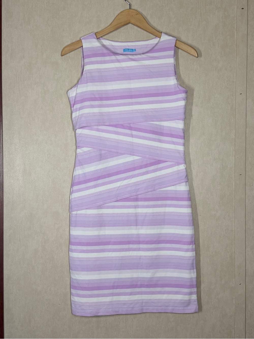 J. McLaughlin Women’s Nicola Catalina Cloth Dress Sleeveless Striped Purple XS
